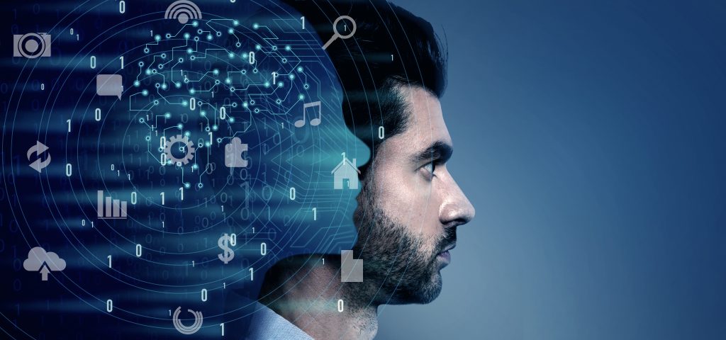 close up man robotic process automation concept